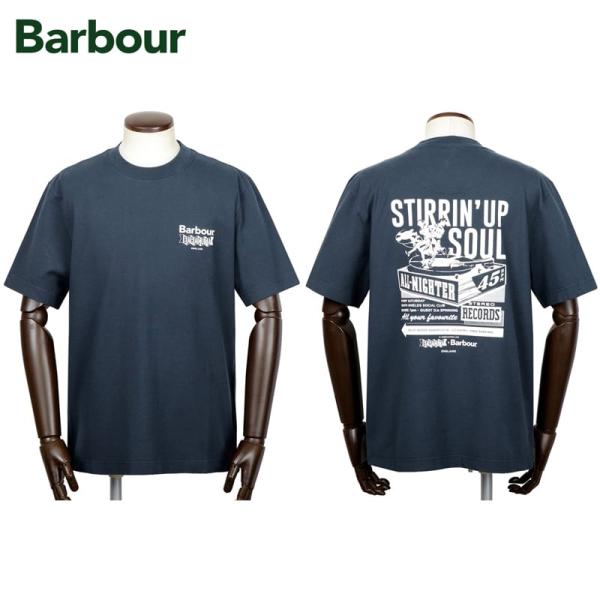 バブアー×バラクータ Barbour×BARACUTA ／ コットンテンジク半袖クルーネックカットソ...