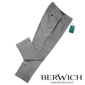 ベルウィッチ BERWICH ／ 24SS ZIGNONEウールモヘヤストレッチトロピカルサイドアジャスターパンツ「SCOTCH」（GREY／ミディアムグレー）｜ikinakikonashi