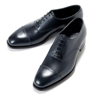 クロケット＆ジョーンズ CROCKETT＆JONES 当店別注アニリンカーフストレートチップ「AUDLEY 3（HAND GRADE）」（NAVY／ネイビー）｜ikinakikonashi