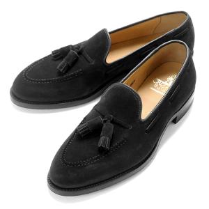 クロケット＆ジョーンズ CROCKETT＆JONES レペロスエードタッセルローファー「CAVENDISH 3」（BLACK／ブラック）｜ikinakikonashi