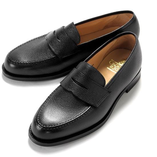 クロケット＆ジョーンズ CROCKETT＆JONES ／ 当店別注ペブルグレインレザーコインローファ...