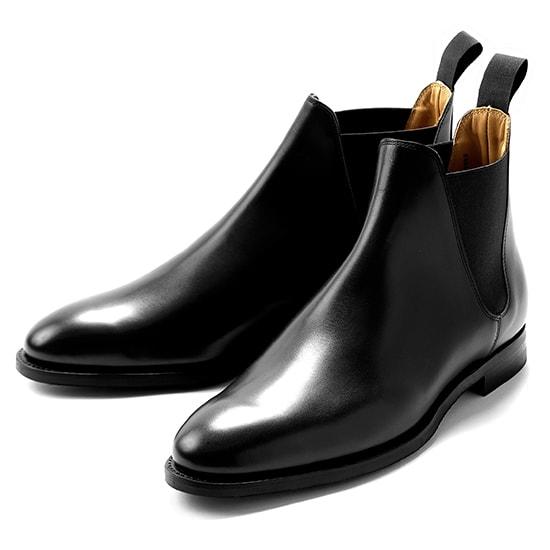 クロケット＆ジョーンズ CROCKETT＆JONES ／ アニリンカーフサイドゴアブーツ「CHELS...