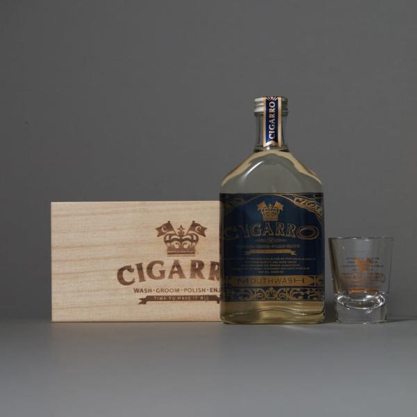 シガーロ CIGARRO ／国内正規品／ ショットグラス・木箱付きマウスウォッシュ200ml（CI-...