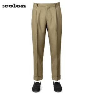 SALE】コロン ：colon ／ Super100'sウールトロピカル2プリーツパンツ