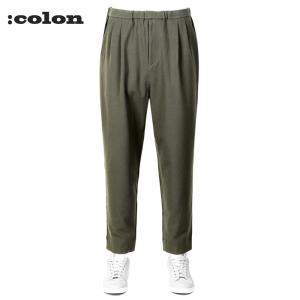 colon コロン ウールライクフリース2プリーツトラベルパンツ cpt-11 SALE】コロン ：colon ／ ウールライクフリース2プリーツ