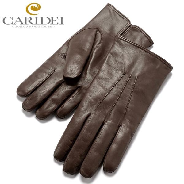 カリデイ CARIDEI ／ カシミヤライニングラムナッパレザーグローブ「89」（MINK／ミンクブ...