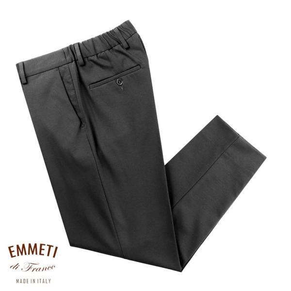 エンメティ EMMETI ／ ウォッシャブルコットンナイロンポンチジャージー1プリーツシャーリングパ...