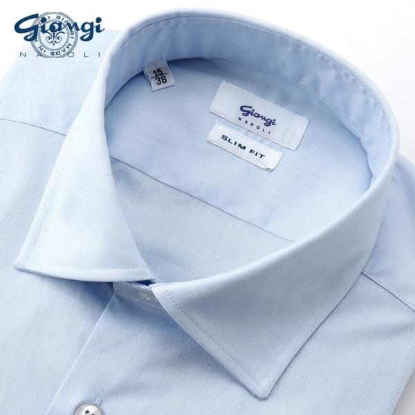 【SALE】ジャンジ GIANGI ／ コットンピンポイントオックスセミワイドカラーシャツ「GENO...