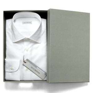 ギローバー GUY ROVER ／ コットンツイルセミワイドカラーシャツ「C2570」（ホワイト）｜粋な着こなしヤフー店