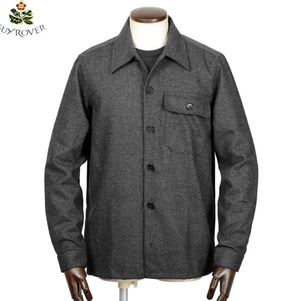 【SALE】ギローバー GUY ROVER ／ ウォッシャブルテクノツイードシャツアウター「GR13...