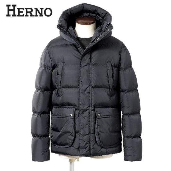 ヘルノ HERNO ／ 25-26W 強撥水ナイロンシャモニーN-3Bダウンジャケット「PI0011...