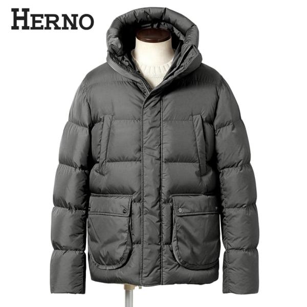 ヘルノ HERNO ／ 25-26W 強撥水ナイロンシャモニーN-3Bダウンジャケット「PI0011...