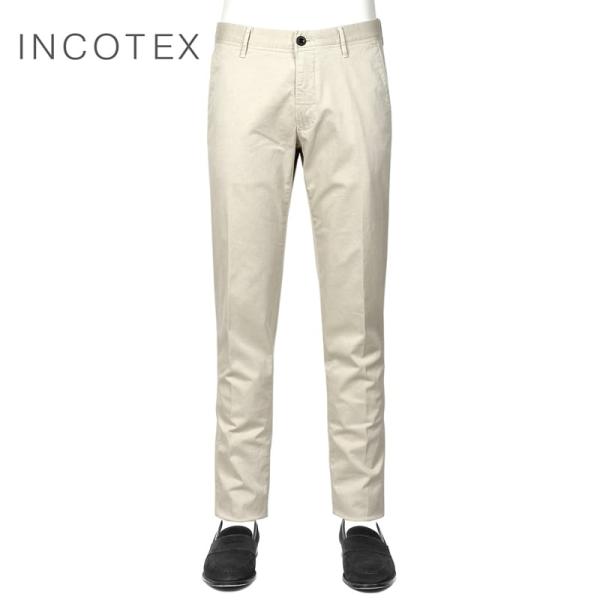 インコテックススラックス INCOTEX SLACKS ／ 製品染めコットンストレッチギャバジンチノ...