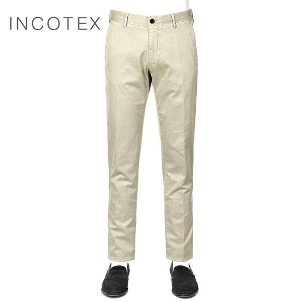 インコテックススラックス INCOTEX SLACKS ／ 製品染めコットンストレッチギャバジンチノ...