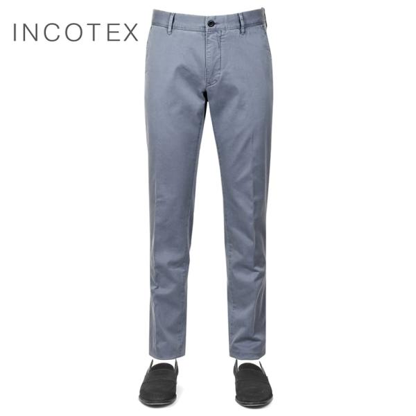 インコテックススラックス INCOTEX SLACKS ／ 製品染めコットンストレッチギャバジンチノ...