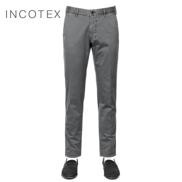 インコテックススラックス INCOTEX SLACKS ／ 製品染めコットンストレッチギャバジンチノ...