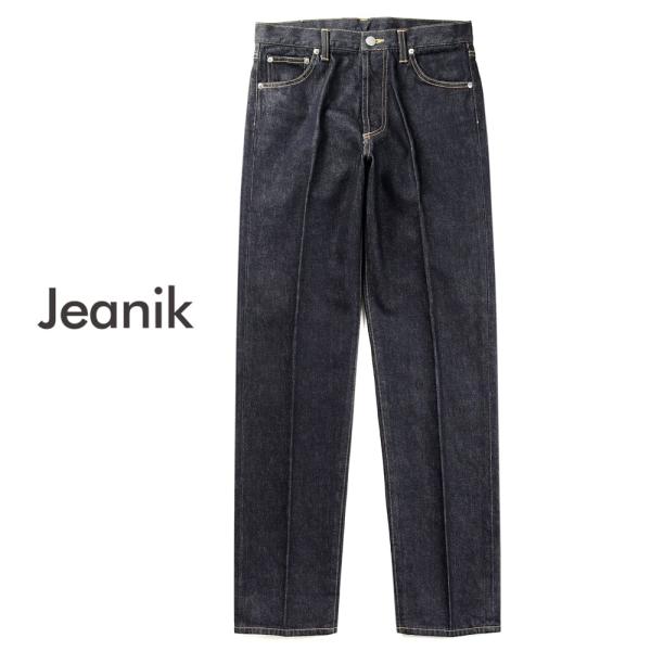 ジーニック JEANIK ／ ワンウォッシュコットンデニムジーンズ「JEANIK101」（インディゴ...