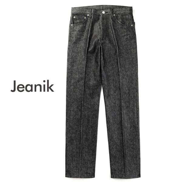 ジーニック JEANIK ／ ワンウォッシュコットンブラックデニムジーンズ「JEANIK101」（ワ...