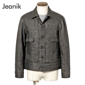 ジーニック JEANIK ／ ウォッシュドコットンブラックデニムジャケット