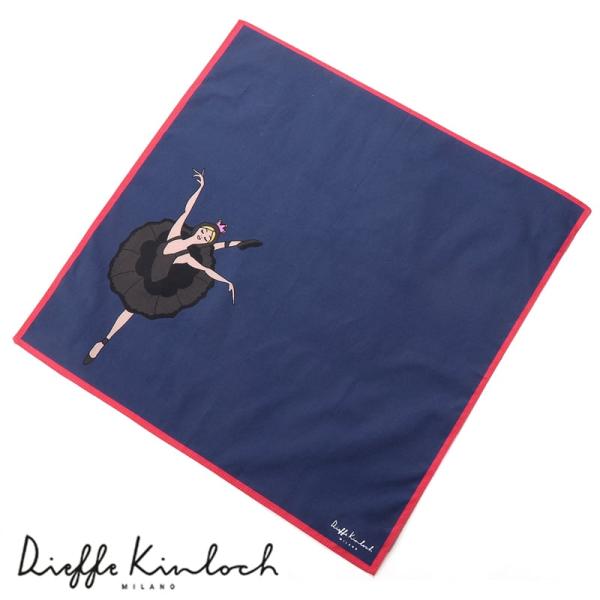 ディエッフェ キンロック Dieffe Kinloch ／ コットンポプリンプリントハンカチーフ「R...
