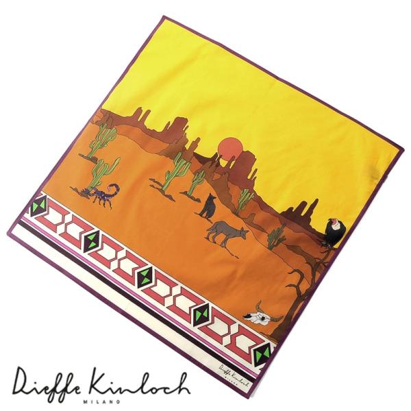 ディエッフェ キンロック Dieffe Kinloch ／ コットンポプリンプリントハンカチーフ「L...