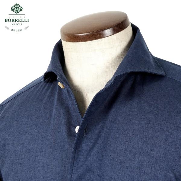 【SALE】ルイジボレッリ LUIGI BORRELLI ／ 25SS リネンコットンポプリンイタリ...