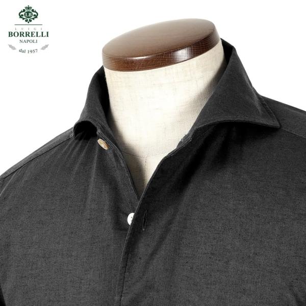 【SALE】ルイジボレッリ LUIGI BORRELLI ／ 25SS リネンコットンポプリンイタリ...