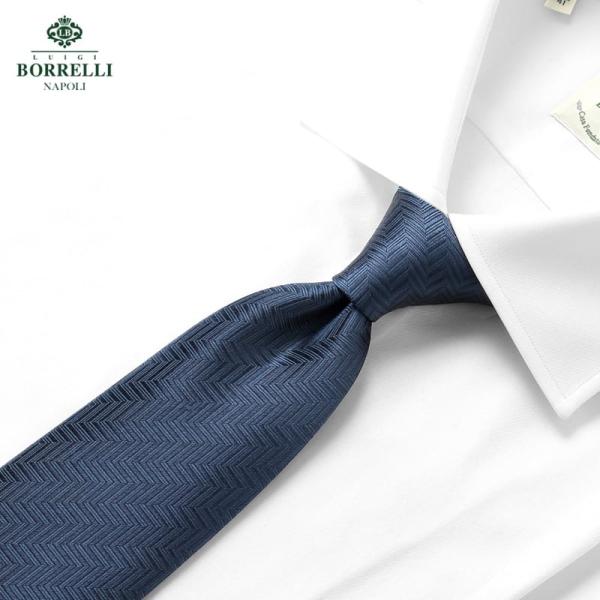 ルイジボレッリ LUIGI BORRELLI ／ 25-26AW シルクジャカードビッグヘリンボーン...