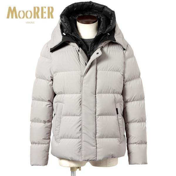 【SALE】ムーレー MOORER ／ 防水軽量マットポリエステルN-3Bダウンブルゾン「ERENI...