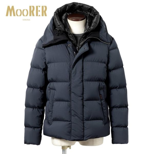 【SALE】ムーレー MOORER ／ 防水軽量マットポリエステルN-3Bダウンブルゾン「ERENI...