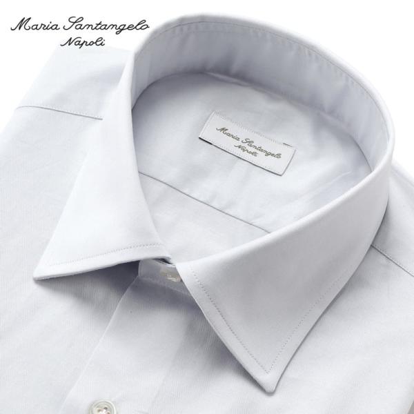 マリアサンタンジェロ Maria Santangelo ／ コットンツイルセミワイドカラーシャツ「L...