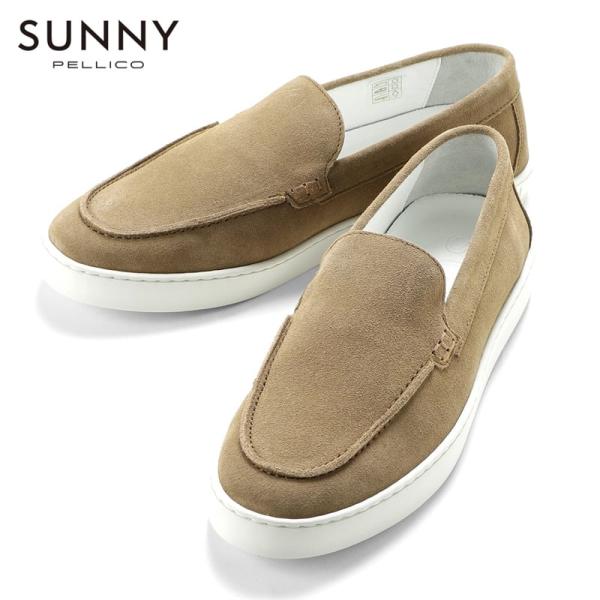 ペリーコサニー PELLICO SUNNY ／ カーフスエードモカシンスリッポンスニーカー「M005...