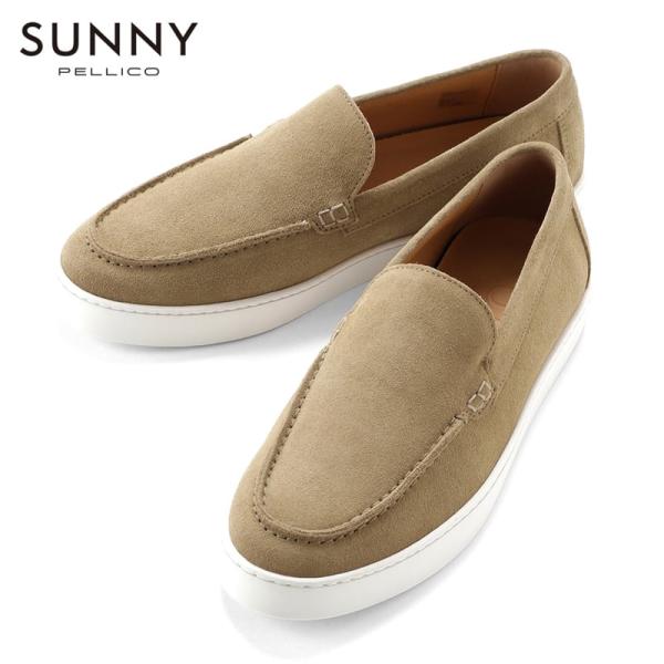 ペリーコサニー PELLICO SUNNY ／ カーフスエードモカシンスリッポンスニーカー「M005...