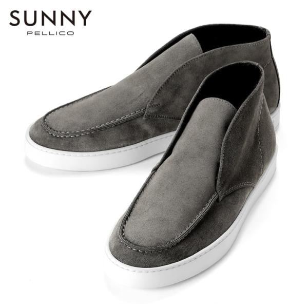 ペリーコサニー PELLICO SUNNY ／ カーフスエードモカシンアンクルブーツ「M007」（F...