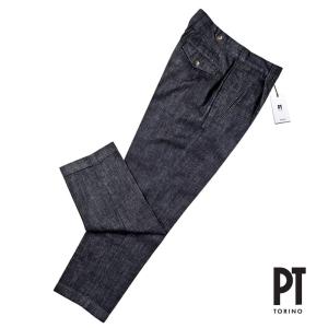 PT TORINO DENIM ピーティートリノデニム ／ 24SS ワンウォッシュコットンデニムミリタリーパンツ「THE PILOT」（インディゴブルー）｜ikinakikonashi