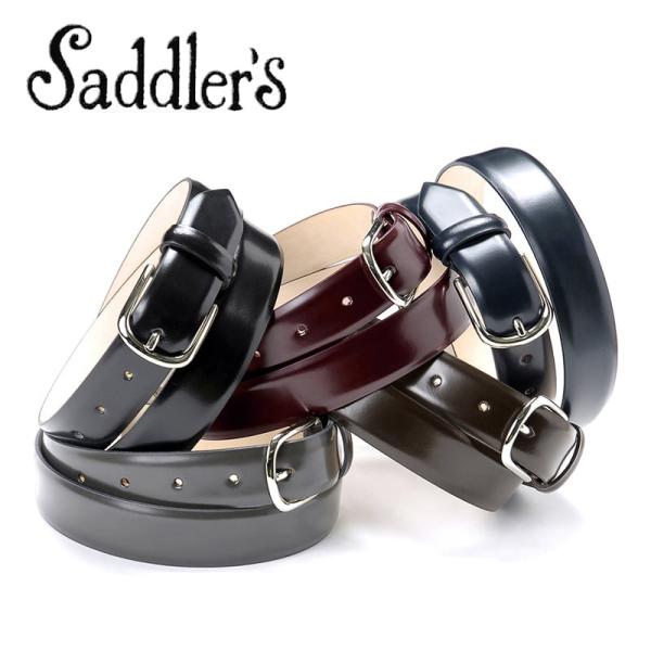 サドラーズ Saddler’s ／ 29mm幅ポリッシュドレザーベルト「EG06」（5 colors...