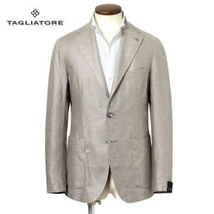 【SALE】タリアトーレ TAGLIATORE ／国内正規品／ 26SS シルクツイル2Bジャケット「DAKAR」（グレージュ）