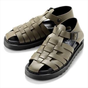 Jacques Soloviere◇グルカサンダル/42/ブラック/レザー : セカンド