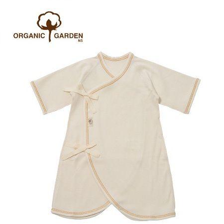 オーガニックガーデン オールシーズンおすすめフライス生地　コンビ肌着ひもタイプ　オーガニックコットン...