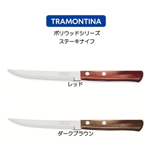 TORAMONTINA ポリウッドシリーズ ステーキナイフ トラモンティーナ POLYWOOD