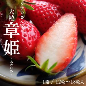 いちご あきひめ 12〜18粒 予約販売 順次発送予定 滋賀県産 苺 イチゴ 章姫 産地直送｜ikkadanran