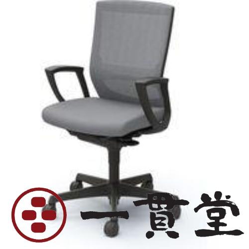 C447JS FHB9 |オカムラ エスクードメッシュチェアリング肘付 グレー(メーカー直送)