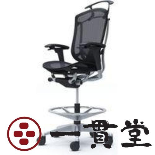 CC82JS FPG1 オカムラ コンテッサ セコンダ 可動肘 座メッシュ ブラック 1脚(メーカー...