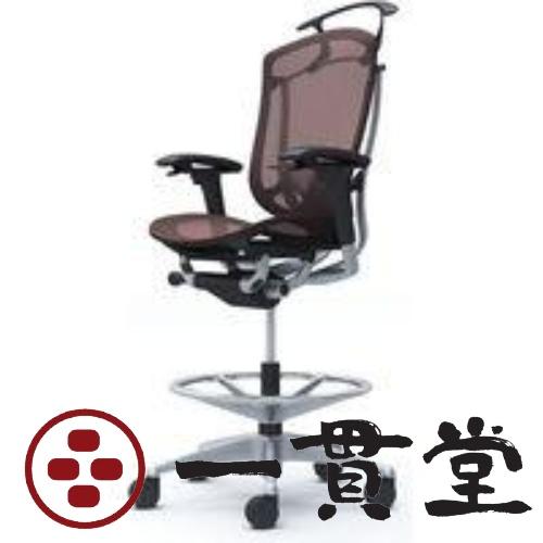 CC82JS FPG8 オカムラ コンテッサ セコンダ 可動肘 座メッシュ ダークブラウン 1脚(メ...