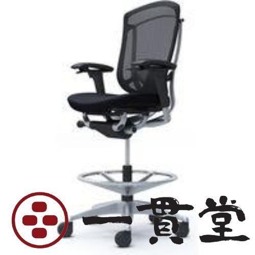 CC83JS FPC1 オカムラ コンテッサ セコンダ 可動肘 座クッション ブラック 1脚(メーカ...