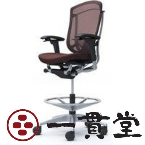 CC83JS FPC8 オカムラ コンテッサ セコンダ 可動肘 座クッション ダークブラウン 1脚(...