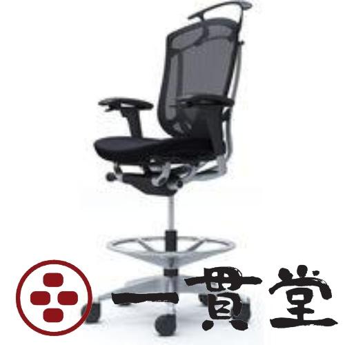 CC84JS FPC1 オカムラ コンテッサ セコンダ 可動肘 座クッション ブラック 1脚(メーカ...