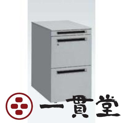 オカムラ ワゴンA4×2段+ペントレー スキップシルバー 390幅×580奥行×650高さ(mm) ...