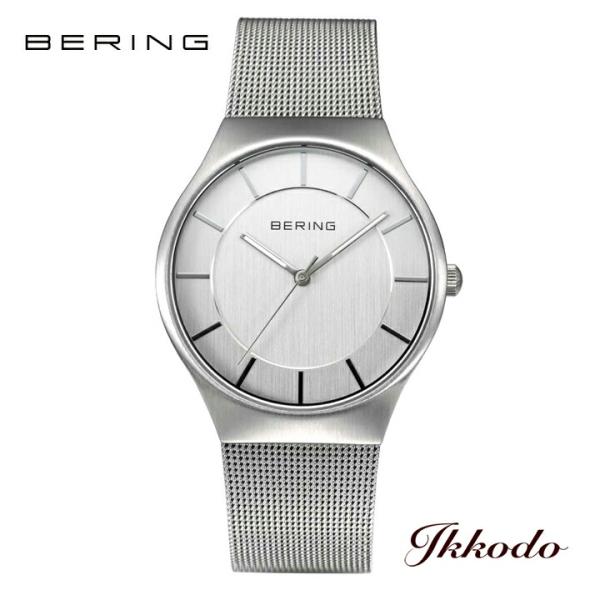 BERING ベーリング クラシックスカンジナビアン シルバー 35mm 3気圧防水 ボーイズ腕時計...