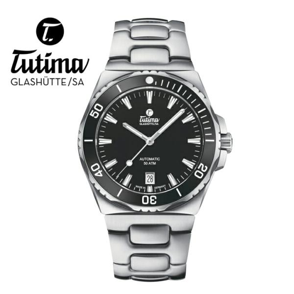 チュチマ Tutima Glashutte/SA  M2 セブンシーズS 50気圧防水 40mm 正...